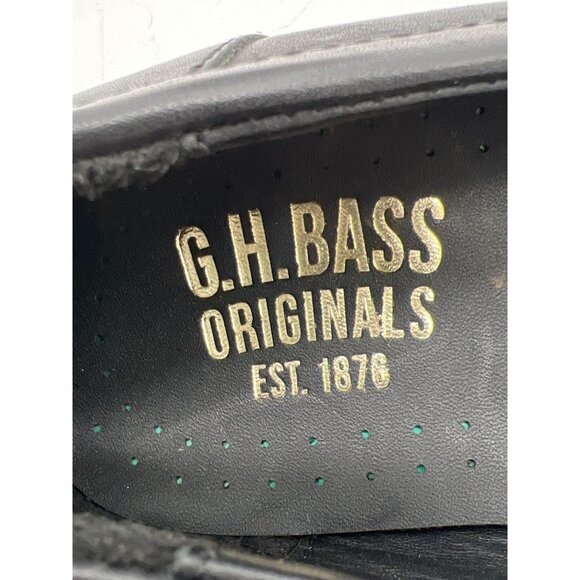 G.H. Bass Originals Womens Leopard Print Penny Loafers Size 6 Black Leather & Fa - Picture 7 of 10